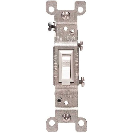 Leviton 15 Amp Single-Pole Switch, White, 10PK M24-01451-2WM